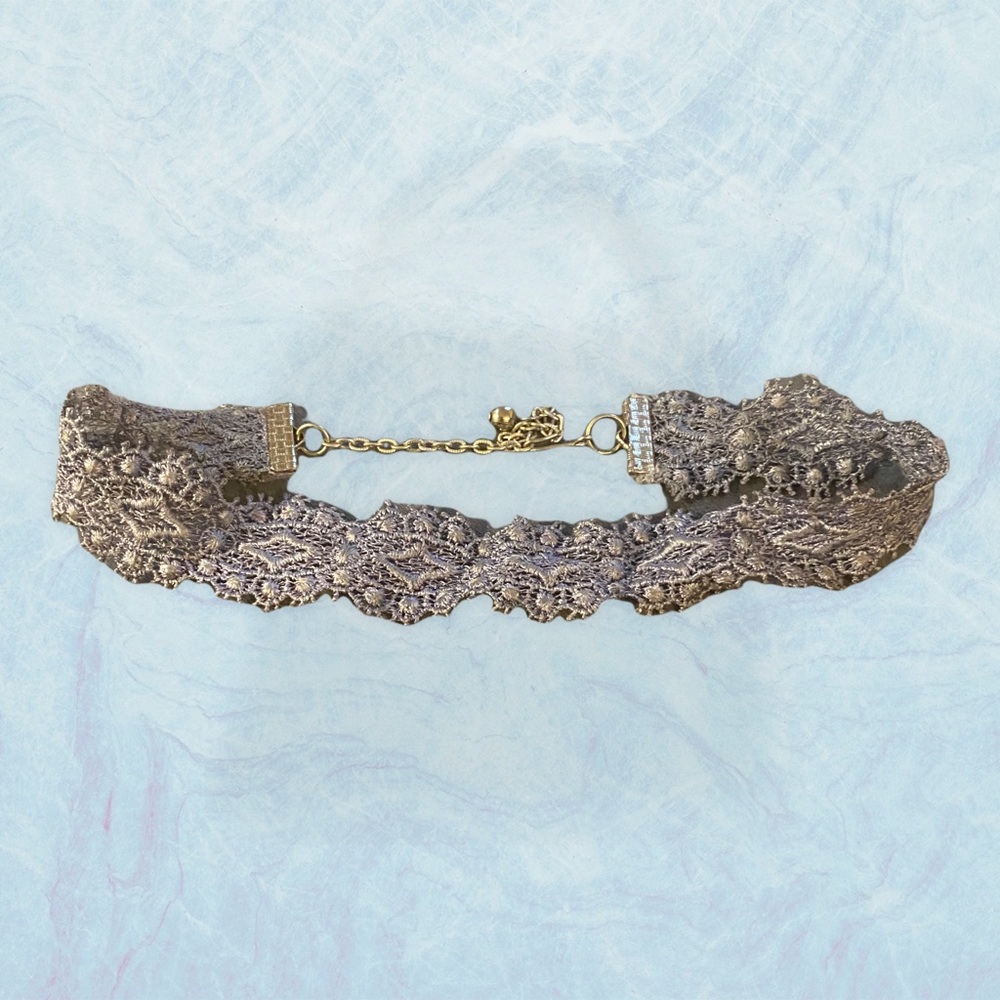 Blue Lace Choker